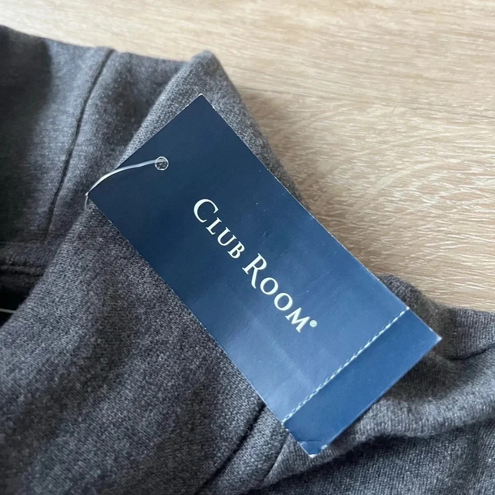 NWT Club Room Men's Solid Turtleneck Cotton Gray XL - Picture 5 of 8